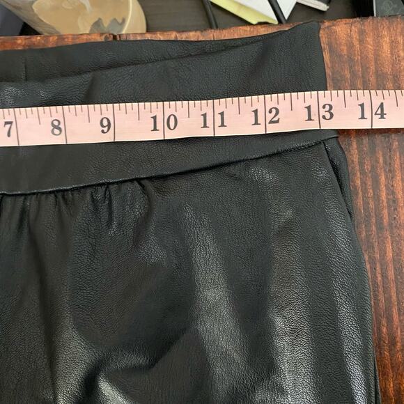 Commando Black Faux Leather Joggers Size Small - Picture 8 of 14